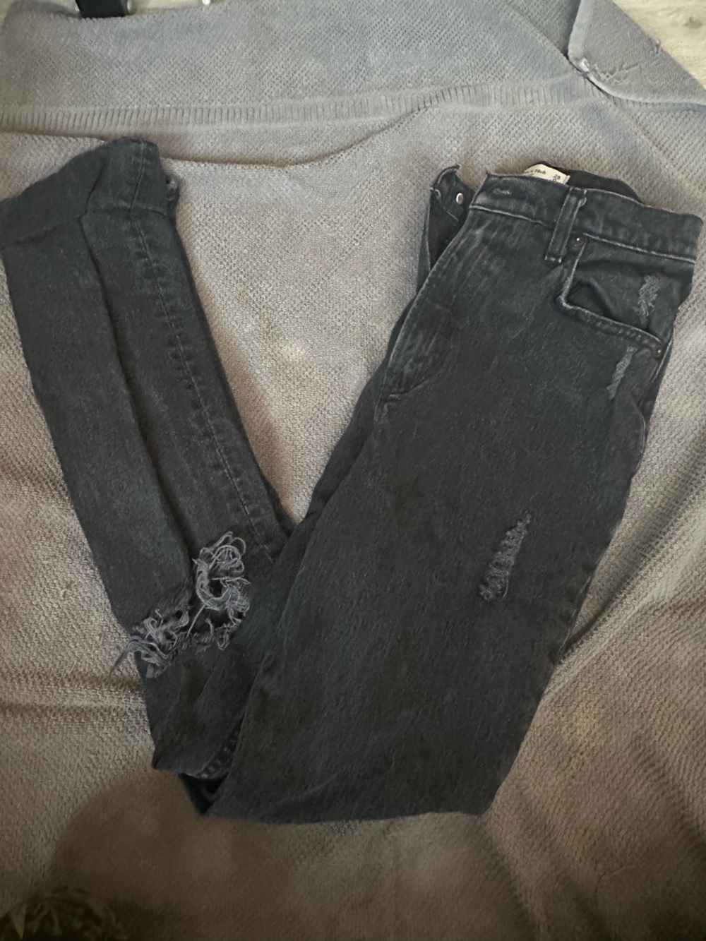 Abercrombie & Fitch Black Washed Denim Jeans